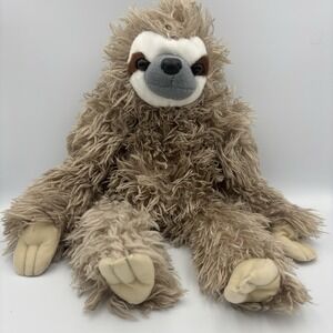 Wild Republic 3-Toed Sloth Plush 17 inch Very Soft Tan Fur
